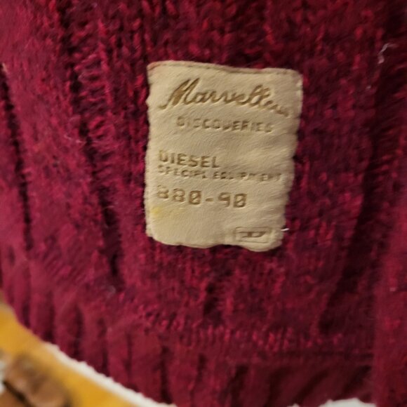 Red cable knit wool diesel sweater - Picture 2 of 6